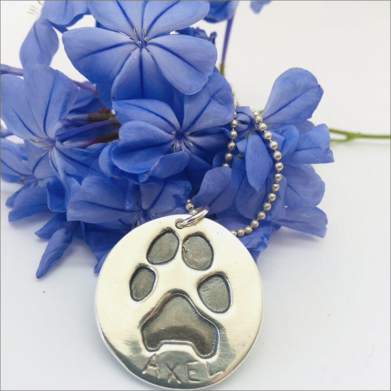 Pure-Silver-Impressions-Pendant-on-ball-chain-3